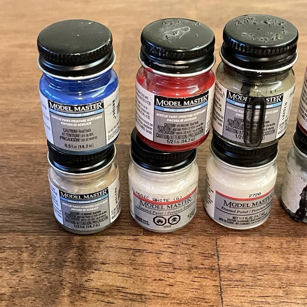 13 MODEL MASTER Acrylic/enamel Paint Lot 1/2‎ FL OZ UNTESTED